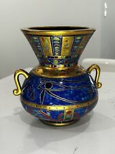 Veronese Vase 2002 Summit Collection Egyptian Design Gold 8.5