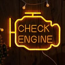 Check Engine Neon Sign Wall Decor Neon Lights Auto Shop LED Light Cars Signs picture