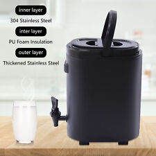 10L Portable Insulated Beverage Dispenser Stainless Steel Hot & Cold Coffee Milk picture