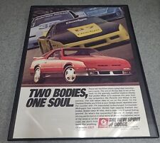 Dodge Spirt Daytona Shelby  1989 Print Ad Framed 8.5x11 Wall Art  picture