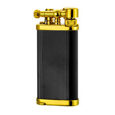 IM Corona Old Boy Pipe Lighter Black and Gold Engine Turned 64-9211G New in Box picture