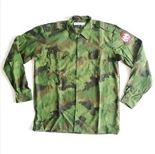 Genuine Serbian Military Shirt M93 Camouflage OakLeaf Lightweight Combat Surplus picture