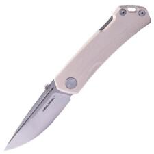 Real Steel Luna Maius Eco Backlock Ivory G10 Folding 10Cr15CoMoV Knife 7091EI picture