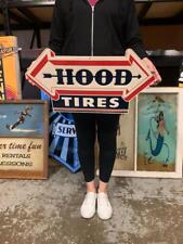 Antique Vintage Old Style Sign Hood Tires Made USA picture