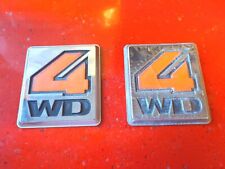 183 1984 1985 1986 1987 Isuzu Pup Pick Up Chevy Luv 4WD Side Pillar Emblems picture