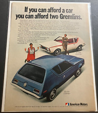 1970 AMC Gremlin 2-Door & 4-Door - Vintage Print Ad - READY FOR FRAMING - CLEAN picture