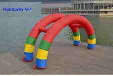 Discount Twin Arches 26ft*13ft D=8M/26ft inflatable Rainbow arch na picture