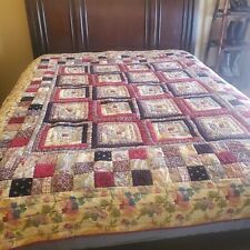 LNT Log Cabin Block/ Sunshine and Shadow Pattern / twin size quilt hand crafted picture
