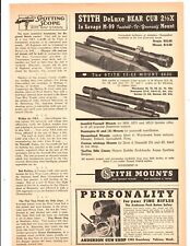 1948 Print Ad Stith DeLuxe Bear Cub 2 1/2 X In Savage M-99 Install it Yourself picture