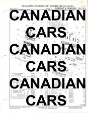 CANADA Collision part number 1971-72 Dodge Coronet & Charger parts book R/T 500 picture
