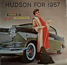 1957 Hudson Full Line Brochure Fold Out - Excellent Condition picture