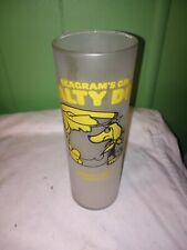 Vintage Seagram's Gin Salty Dog Gin Glass Barware Collectible Ad Gin & Juice picture