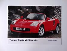 TOYOTA MR2 Mk3 PRESS PHOTOGRAPH (not brochure), March 2000 - free UK postage picture
