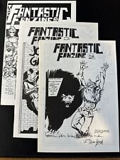FANTASTIC FANZINE #4 5 6 Lot Run volume 1  Fanzine 1985 Fantasy Unlimited VF picture