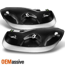 Fit 2001 2002 Saturn SC Series SC1 SC2 Black Headlights Replacement  Coupe Model picture