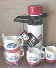 Vintage NEW NOS 1978 --NFL--  Thermos + 4 Cups - Stanley Tools - USA picture
