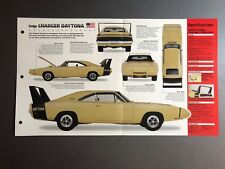 1969 - 1971 Dodge Charger Daytona Poster, Spec Sheet, Folder, Brochure - Awesome picture