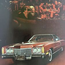 Vintage 1972 Cadillac Eldorado Red Advertisement Ad Luxury Restaurant Dinner picture