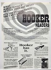1989 Hooker Headers Racing Competition Exhaust Mufflers Vintage Poster Print Ad picture