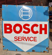 1900's Old Antique Vintage Rare Bosch Service Ad Big Porcelain Enamel Sign Board picture