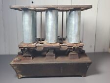 Antique Monitor Stove Eagle Sad Iron Heater Triple Burner 3 Wick Kerosene Oil picture