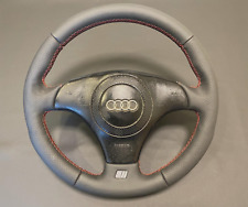 Audi A6 C5 Steering Wheel Red Stitch New Leather Cover 4B0419091E picture