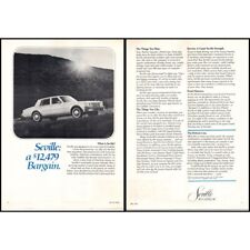 1976 Cadillac Seville Luxury Sedan 2 Page Vintage Print Ad Hillside Wall Art picture