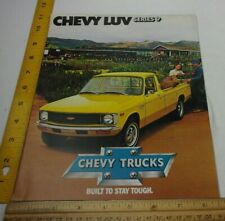 Chevrolet Chevy Luv Series 9 Trucks 1979 car brochure magazine C65 options picture