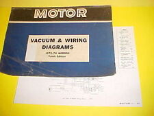 1974 FORD MUSTANG II MACH I GHIA FASTBACK VACUUM+WIRING DIAGRAMS SERVICE MANUAL picture