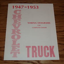 1947 - 1953 Chevrolet Truck Wiring Diagrams Manual for Complete Chassis Chevy  picture