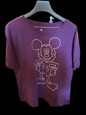 Disney Parks Purple Sparkle 1X Tshirt picture