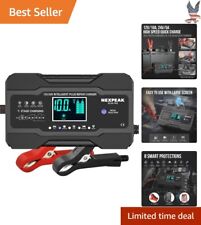 Fast Car Battery Charger - Ultra 10 Amp - 12V & 24V - Automatic Maintainer picture