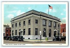 1934 Post Office Building Cars Street View Grand Island Nebraska NE Postcard picture
