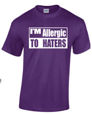 I'm Allergic to Haters Purple T-Shirts picture