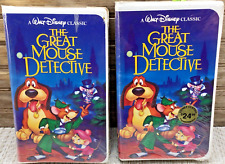 Lot of 2 Disney Black Diamond Classics THE GREAT MOUSE DETECTIVE VHS 1360 SEALED picture