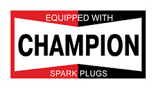 Champion Spark Plugs Main Logo sticker Vinyl Decal |10 Sizes with TRACKING picture