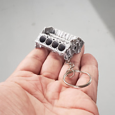 V8 Chevy engine keychain picture
