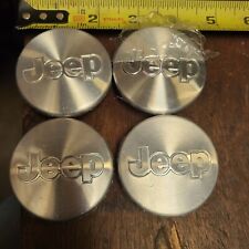Jeep Compass Grand Cherokee Liberty Patriot Silver Machined Wheel Center Cap Set picture
