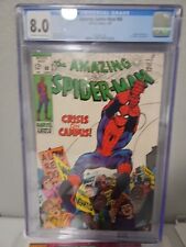 Amazing Spider-Man #68  CGC 8.0 Kingpin Appearance Romita Marvel 1969 picture