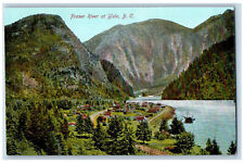 British Columbia Canada Postcard Fraser River at Yale c1910 Antique Unposted picture