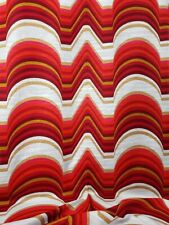 4 meters vintage curtain fabric red yellow Op Pop Art Mid-Century Design 70s picture