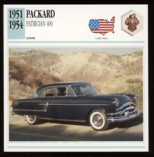 1951 - 1954 Packard Patrician 400  Classic Cars Card picture