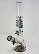 12 inch Freezable Glycerin Coil Beaker Waterpipe  picture