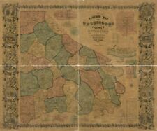 1856 Map| Barker's map of Washington County, Pennsylvania : from actual surveys| picture