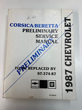 1987 Chevrolet Corsica Beretta Shop Service Manual 87 Chevy Fast Ship Vintage picture