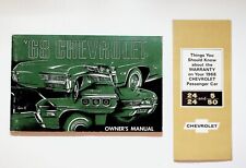 1968 Chevrolet GM Owner's Manual Operation & Maintenance Instructions picture