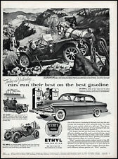 1953 Ethyl Gasoline 1912 Pope-Hartford Car New England retro art print ad LA11 picture