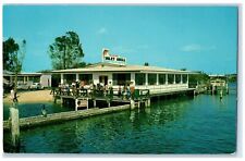 c1960's Inlet Grill Harbor Restaurant Daytona Beach Florida FL Unposted Postcard picture