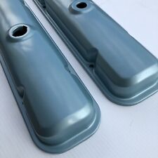 67-72 GTO FIREBIRD VALVE COVERS Reproduction Blue Pr. 67-81 Pontiac no drippers picture