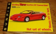 Original 1999 Pontiac Sunfire GT Convertible Sales Sheet Brochure 99 picture